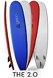 8' Performance Soft Top Foamboard Long Surfboard Foam Surfboard Longboard Funboard by Greco Surf