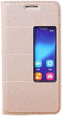 TOOPOOT(TM) Flip Stand Magnetic Leather Cover Skin Case For Huawei Honor 6 (Gold)