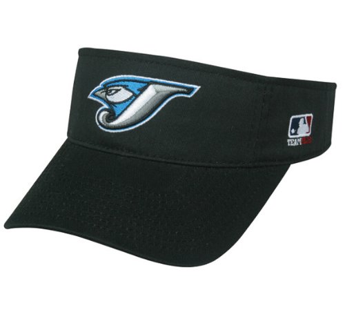 MLB ADULT Toronto BLUE JAYS Home BLACK VISOR Adjustable Velcro TWILL New