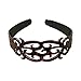 1.5 Inch Hard Headband Swirl Design with Teeth Hair Band