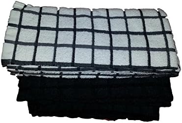 Ready Home Kitchen Towels New 10 Piece Set 4 Microfiber Dish Cloths 2 Microfiber Hand Towels 4 Terry Cloth Drying Towels Micro Fiber Towels Made of 100% Polyester Terry Cloth Towels Are Polycotton Blend