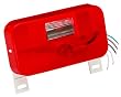 Bargman 34-92-004 #92 Series Red Surface Mount Tail Light with Back-Up and License Bracket