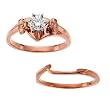 14K Rose Gold Wedding Set - 0.52 Ct.