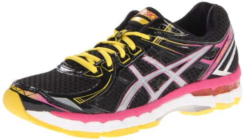 ASICS Women's GT 2000 2 Running Shoe,Black/Lightning/Raspberry,7 M US