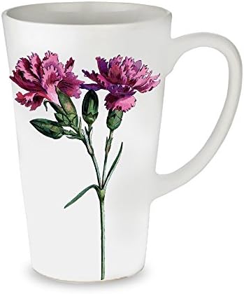 Pink Carnations Floral Coffee Mug