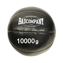 Professioneller Kunstleder Medizinball 10Kg schwarz in Studio-Qualit�t ca. 30cm
