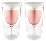 Vino2Go 2 Pack Double Wall Acrylic Tumbler with Frost Lid