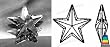 20MM SWAROVSKI STRASS CRYSTAL STAR 8815