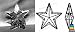 20mm Swarovski Strass Star Crystal Prisms #6714-20