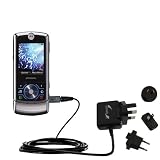 International Wall / AC Charger for the Motorola ROKR Z6C - Gomadic Brand w/ TipExchange Technology