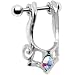Aurora Gem Tribal Shield Cartilage Earring