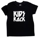 Kids Rock - Silly Kids T-Shirt, 100% Cotton, Black