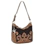 American West Victorian Grace Zip-Top Hobo-As Shown