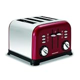 Morphy Richards 44036 Burgundy 4 Slice Toaster