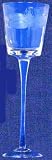 Individually Hand Etched Glass Dragonfly Candleholder 10"H Set / 2
