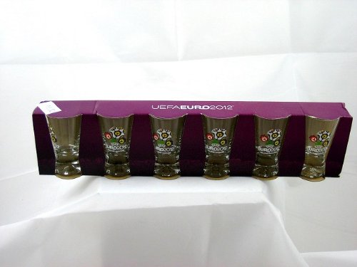 EURO EM 2012 Schnapsgläser Polen Ukraine Sammlerstück Original!