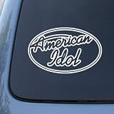 AMERICAN IDOL - Vinyl Car Decal Sticker #A1578 | Vinyl Color: White