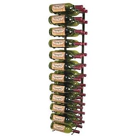 Vintage View 36 Bottle Wall Mounted Wine Rack (3 Deep - Platinum) by VintageView