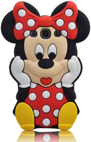 Red 3D Cute Mickey Minnie Mouse Soft Silicon Case Cover For Samsung Galaxy S3 III i9300