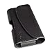 Samsung Galaxy Mega Leather Pouch Case Belt Clip Holster Belt Loops (Fits Samsung Galaxy Mega with Otterbox Case/Hybrid Case On) - All Carriers