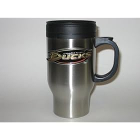 ANAHEIM MIGHTY DUCKS 16 oz. Logo Stainless Steel TRAVEL MUG