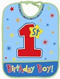 Hugs and Stitches Boys 1st Birthday Bib