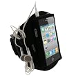 igadgitz wasserabweisend Neopren Armband Oberarmtasche in Schwarz f�r Sport Jogging und Fitnessstudio mit Tasche Etui Case H�lle Schutzh�lle f�r Apple iPhone 4 & 4S 16gb 32gb 64gb