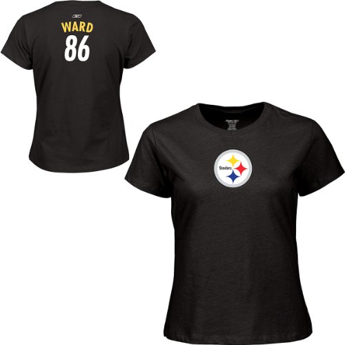 Reebok Pittsburgh Steelers Hines Ward Women's Name & Number T-Shirt Medium