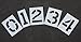 Rae Pavement Stencil 12 in Number Kit 1/16