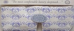 Organic Cotton Sleep Mask Lilac and Creme Design