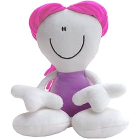 Fulanita Girl Plush Doll in Lilac with Pink Hair by Fulanitos