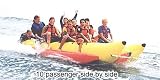 Aqua Sports PVC-10-SBS 10 Passenger 13 Feet Side-to-Side Seating Island Hopper Commercial Banana Water Sled
