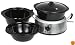 Hamilton Beach 33135 3-in-1 Slow Cooker with 2-, 4-, and 6-Quart Crocks, Stainless Steel