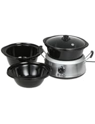 From Amazon.com. Click for details:
 Kitchen: Hamilton Beach 33135 3-in-1 Slow Cooker with 2-, 4-, and 6-Quart Crocks, Stainless Steel - Hamilton Beach Kitchen: Hamilton Beach 33135 3-in-1 Slow Cooker with 2-, 4-, and 6-Quart Crocks, Stainless Steel - Hamilton Beach