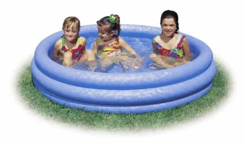 Crystal Blue Inflatable Toddler Kiddie Pool 58"