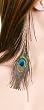 Improving Lifestyles Hair Clip Peacock Long with Suede Style Strips