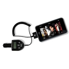 FM Transmitter and Car Charger with LCD Screen (BLACK) - for for Apple iPod Iphone Itouch... by Pro Power