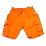 Haven Girl - Girls Drawstring Bermuda Short, Orange