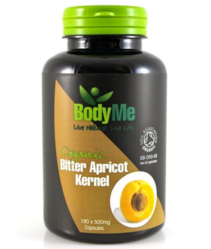 BodyMe Organic Bitter Apricot Kernel Capsules | 500mg x 180 | Soil Association Certified BodyMe Organic Bitter Apricot Kernel Capsules | 500mg x 180 | Soil Association Certified