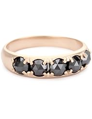 Alberian & Aulde "Constellation" Black Diamond in 14k Rose Gold Photon Ring