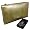 DataSafe Gold Italian Leather Embossed Lizard Clutch