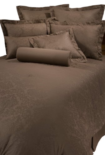 Veratex Arabesque Dobby King Comforter Set, Espresso