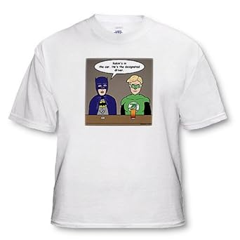 Green Lantern T-shirt: At The Bar With Batman Parody