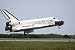 Wallmonkeys Peel and Stick Wall Decals - Space Shuttle Discovery Approaches Landing on the Runway at the Kennedy Space Center. - Removable Graphic