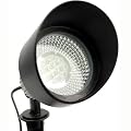 Powerbee Custodian Commercial grade Mains Equivalent Solar garden Spot light with 12 superbright leds