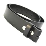 CEINTURE EN CUIR NOIR 1,5