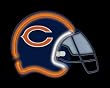 Chicago Bears Neon Helmet