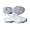 Women's New Balance MC803W (D) Tennis Shoe-White/Light Blue (6.5)