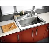 Julien Classic Kitchen sink Worktop single bowl Stainless steel 16 gauge, 31"x17.5"x10"- 4081