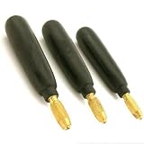 3 Black File Rasp Handles Jewelers Bead Reamer Tool 5"